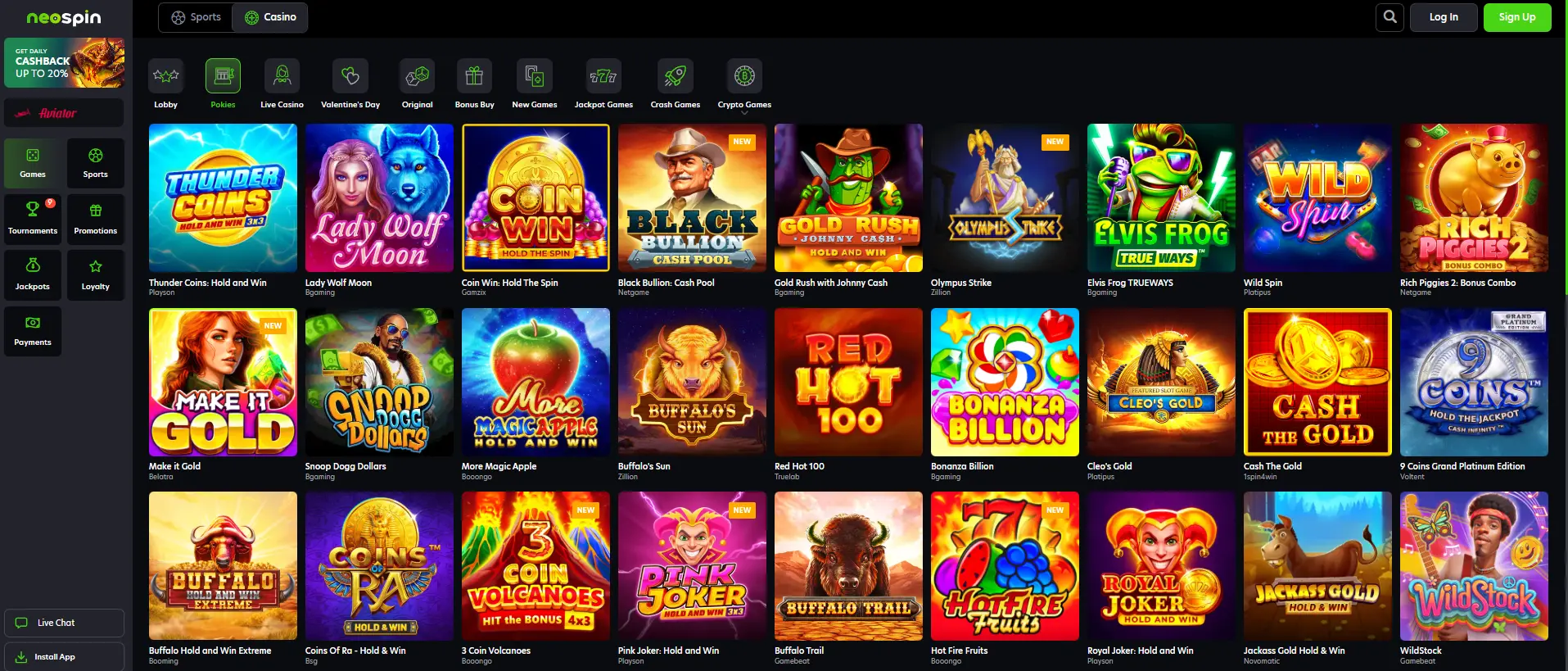 Games for Australian players at the best casinos
